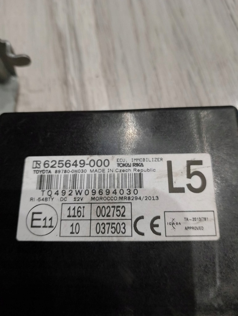 MODUL IMOBILIZATOR CITROEN C1 II 108 625649-000 Product image