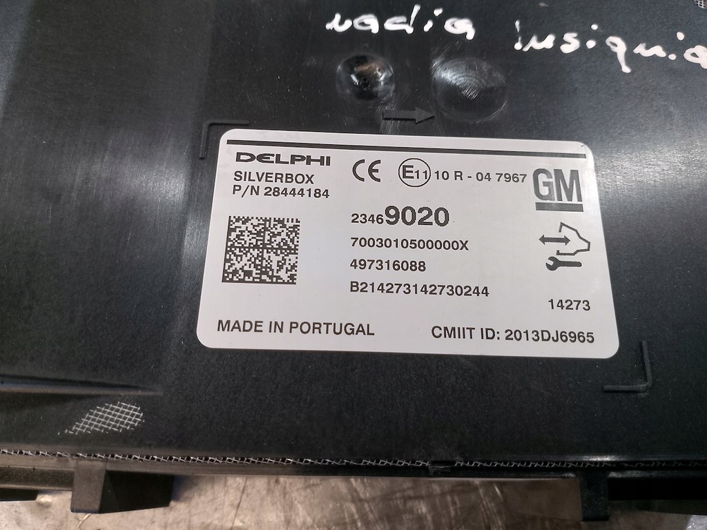 RADIO CONTROLLER OPEL INSIGNIA 23469020 28444184 2.0 Product image