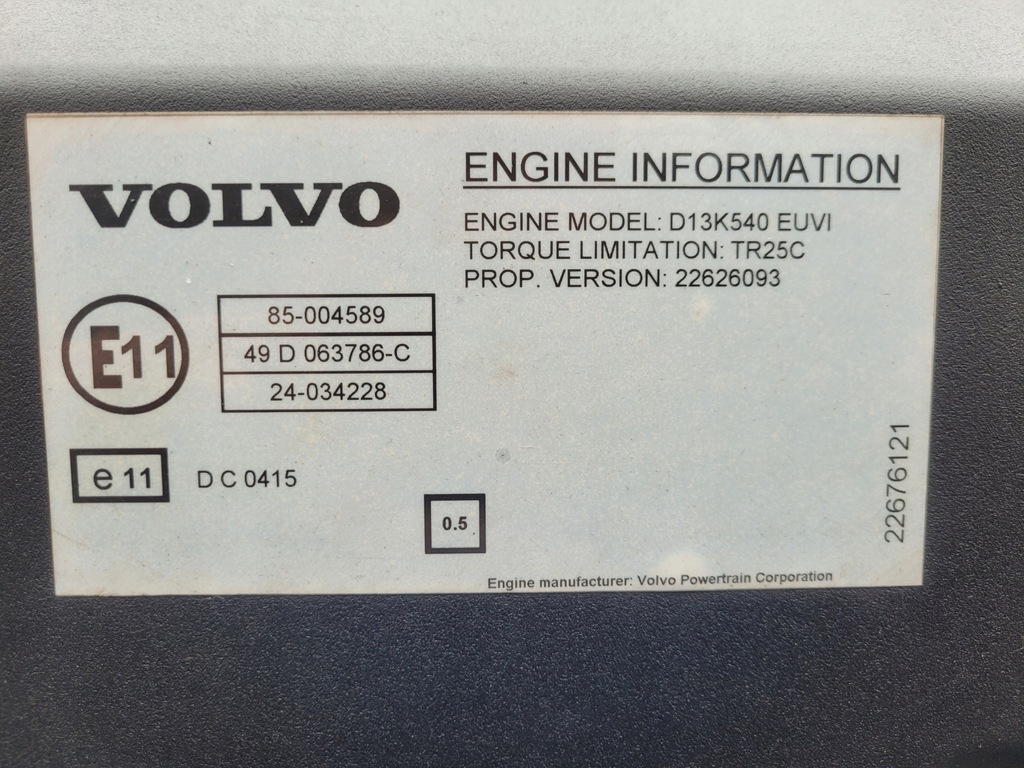 MOTOR COMPLET VOLVO FH 4 540 D13K540 K4 MOTOR COMMON RAIL Kilometraj redus! Product image