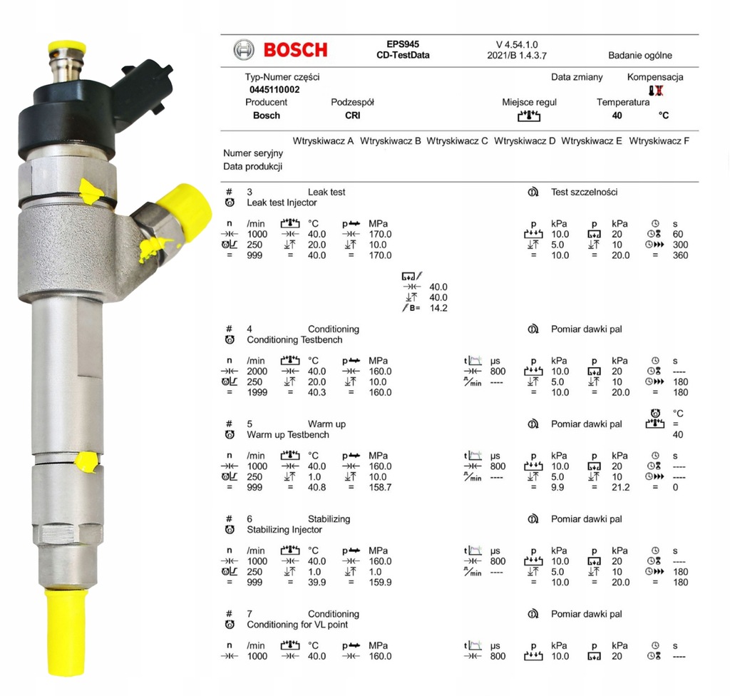 0445110002 INJECTOR FIAT ALFA ROMEO 1.9JTD Product image