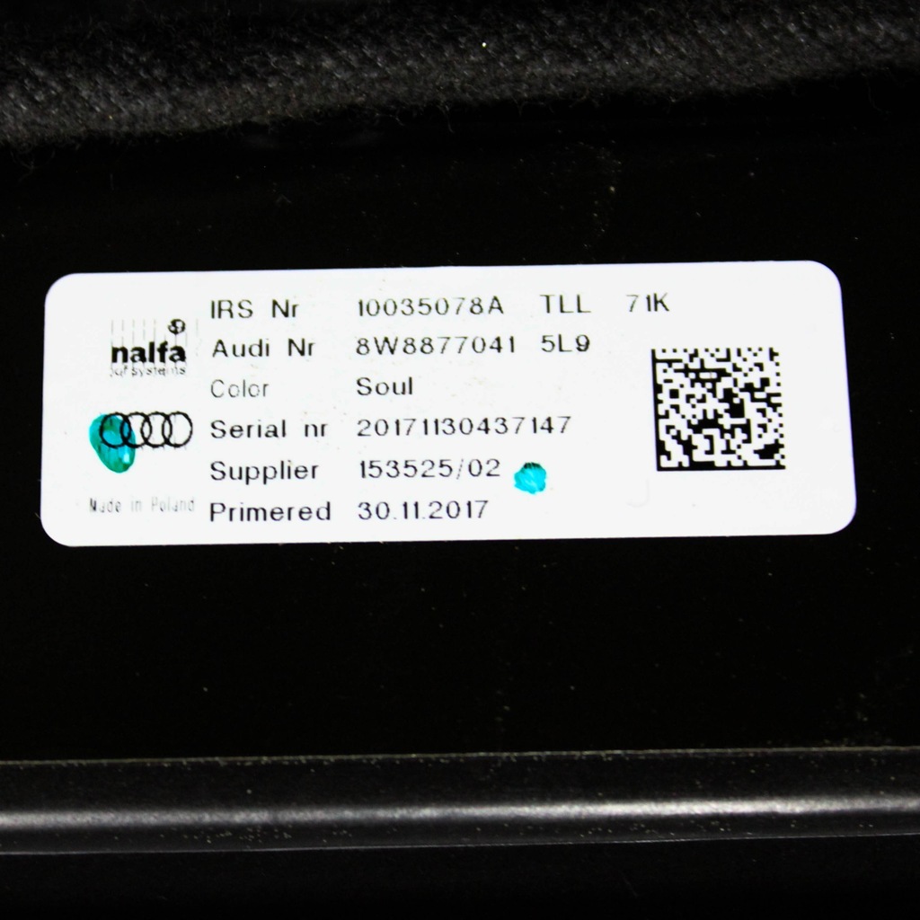 8W8877041 Trapa AUDI Product image
