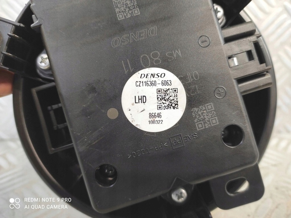 VENTILATOR, SUFLANTE ÎNCĂLZIRE, EUROPA TOYOTA YARIS IV 4 CZ116360-6063 Product image