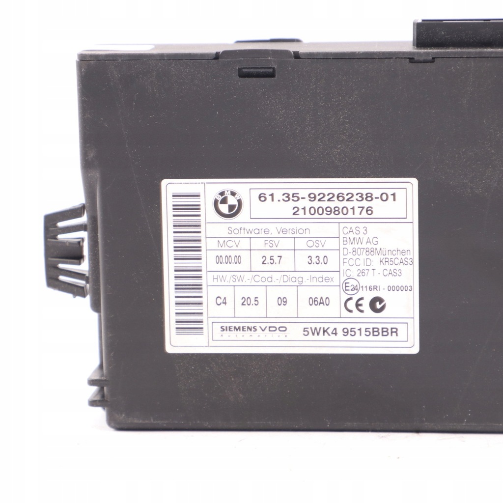 BMW E87 LCI E90 Motor Controller + Cheie automată CAS3 7599881 Product image