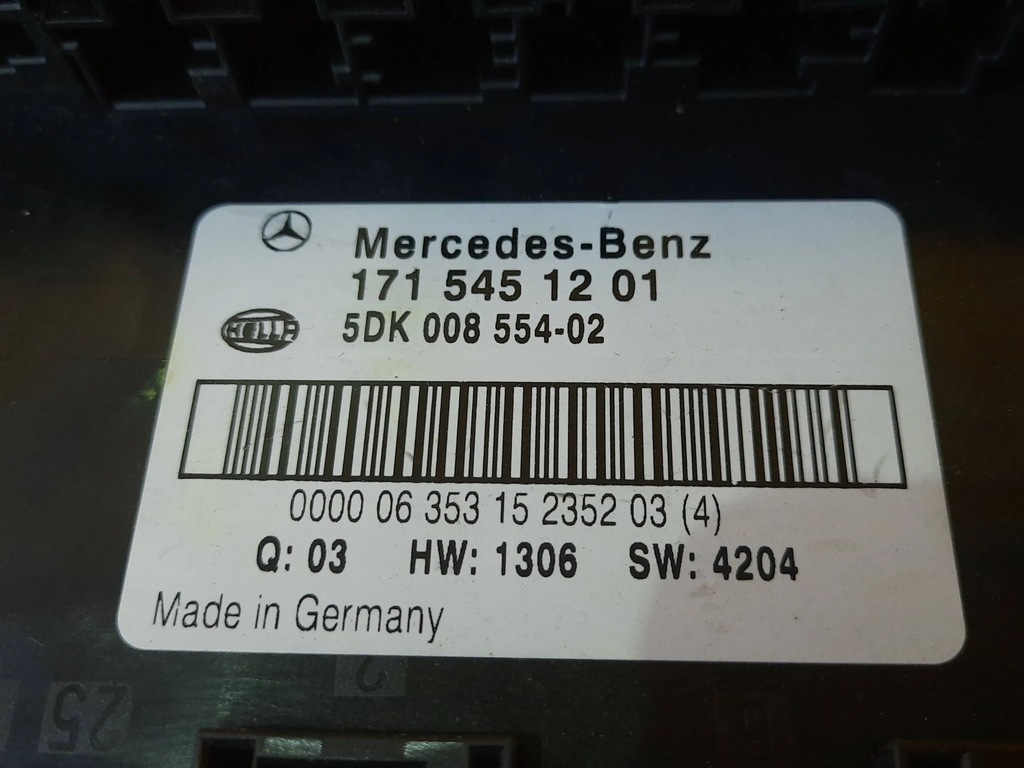 Mercedes SLK W171 CONTROLLER SAM 1715451201 Product image