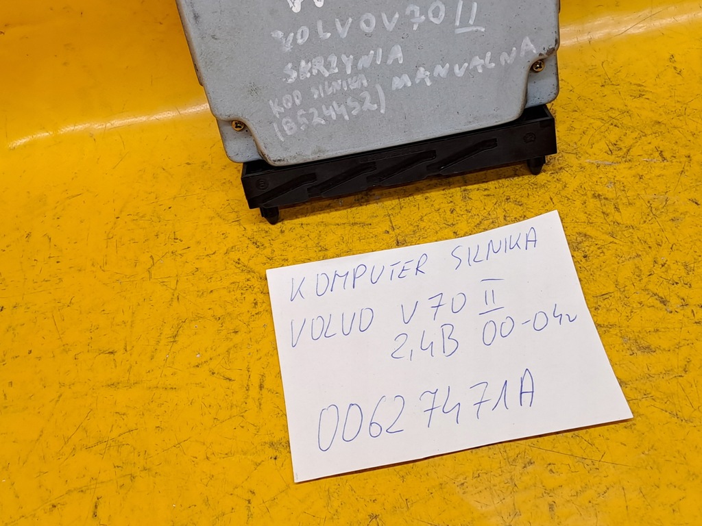 CALCULATOR MOTOR VOLVO V70 II 2.4B 00-04 00627471A. Product image