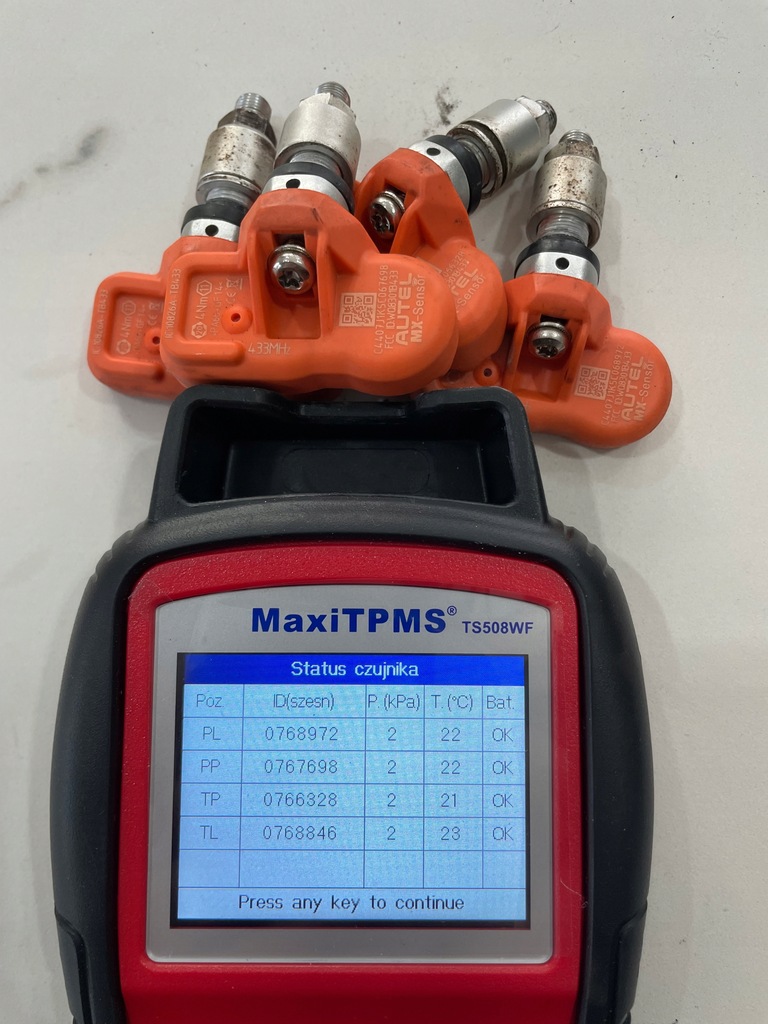 SENSORI DE PRESIUNE TPMS AUTEL Senzor MX MERCEDES W204 W205 X253 C117 W222 Product image