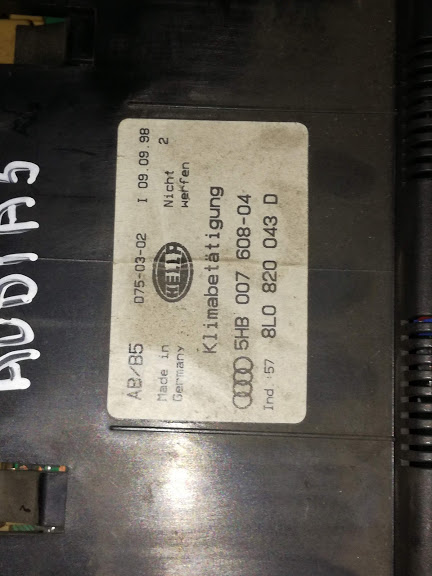 panou aer conditionat AUDI A3 5HB007608 - 04 Product image