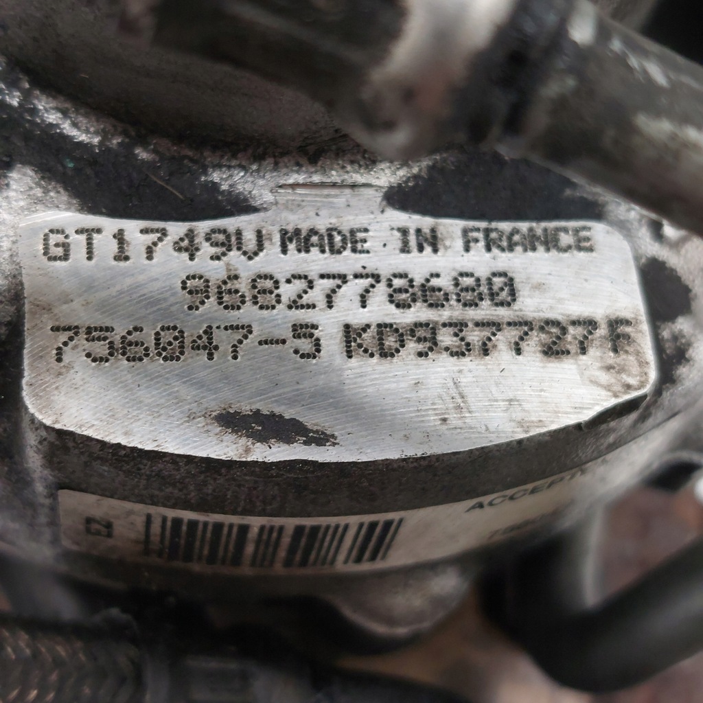 CITROEN PEUGEOT 2.0HDI TURBINA 9682778680 GT1749V GARRETT Product image