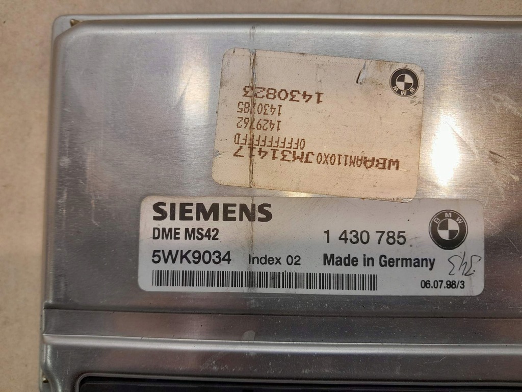 CONTROLLER MOTOR BMW 3 E46 320 I 1430823 Product image