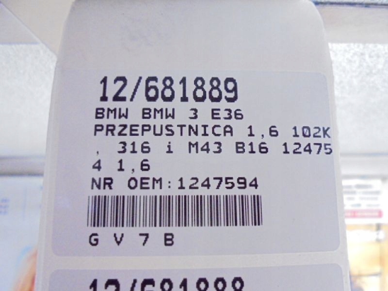 BMW 3 E36 ACELERIA 1247594 1.6 Product image