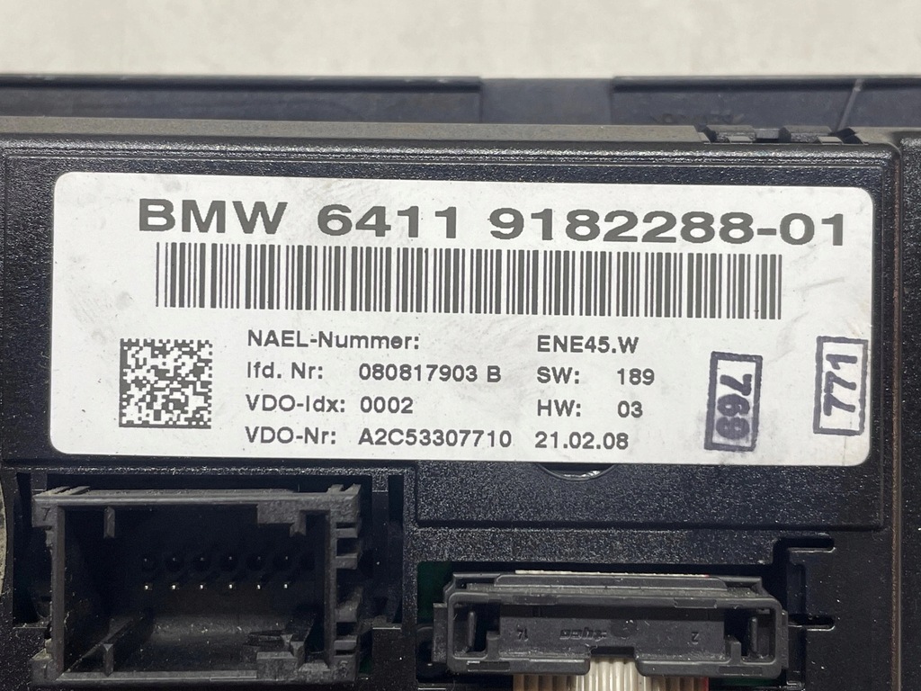 BMW E92 E93 AER CONDITIONAT PANOU AER CONDITIONAT 9182288 Product image