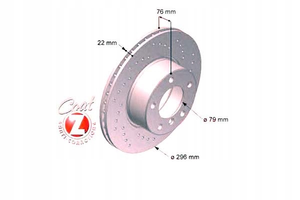 DISCURI FRANA 2BUC BMW 5 E39 95-03 ZIMMERMANN Product image