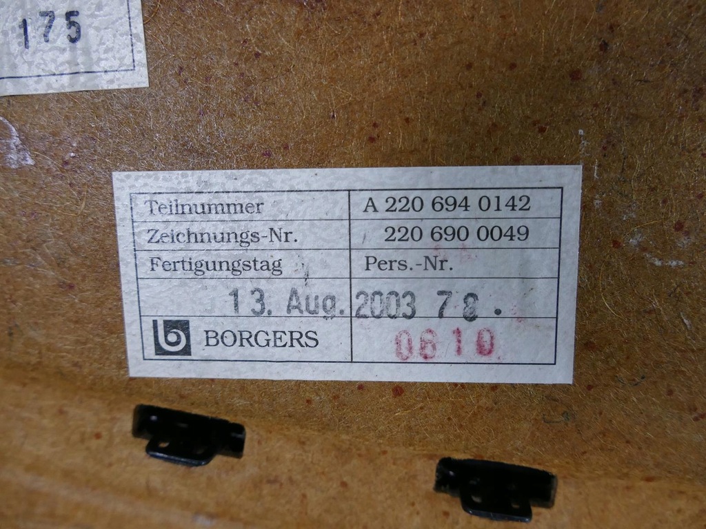 MERCEDES S W220 LIFT RAFT SPATE PORGAJ SPATE Product image
