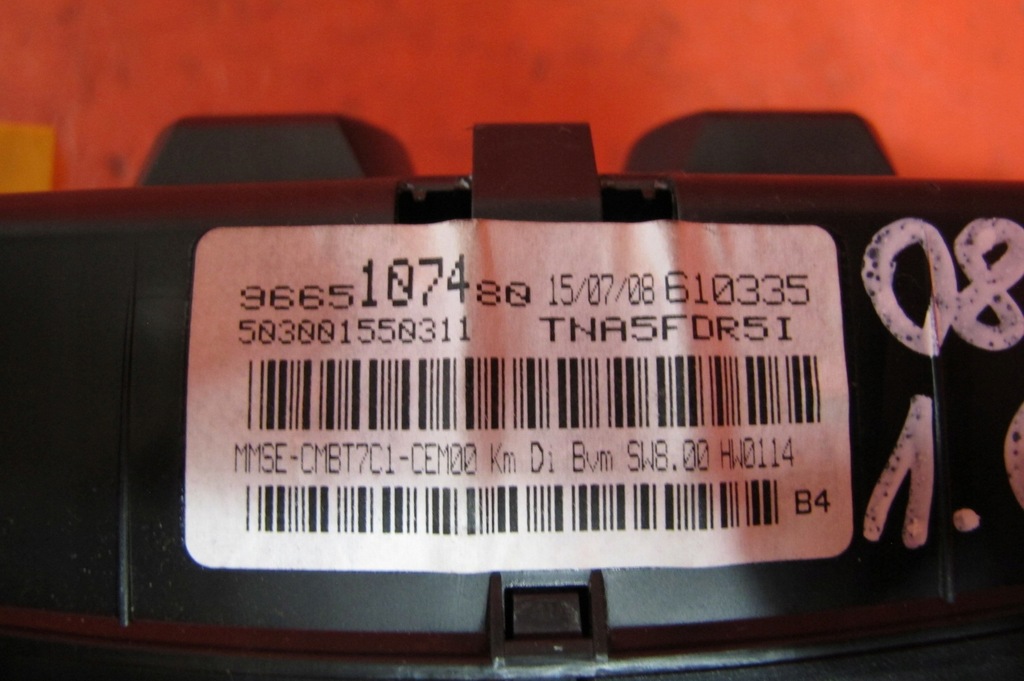 PEUGEOT 308 I T7 1.6 HDI 9HX CONTOR CEASURI EUROPA 9665107480 Product image