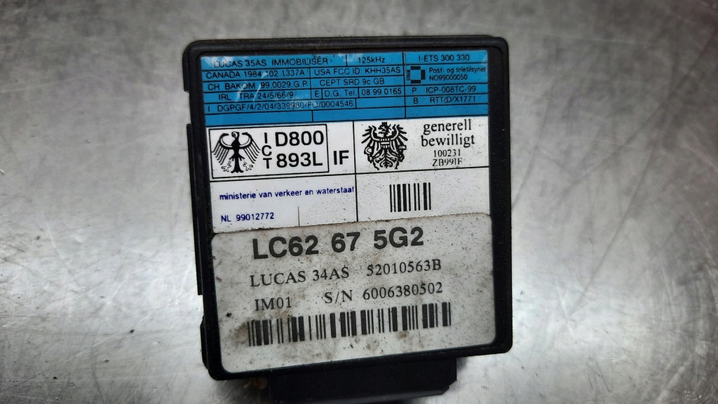 MODUL IMOBILIZATOR MAZDA 626 LC62675G2 Product image