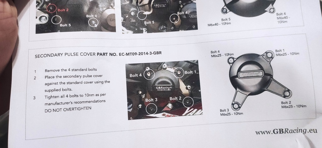 PULSATOR COVER MT-09 XSR900 TENERE FZ-09 CARBON Product image