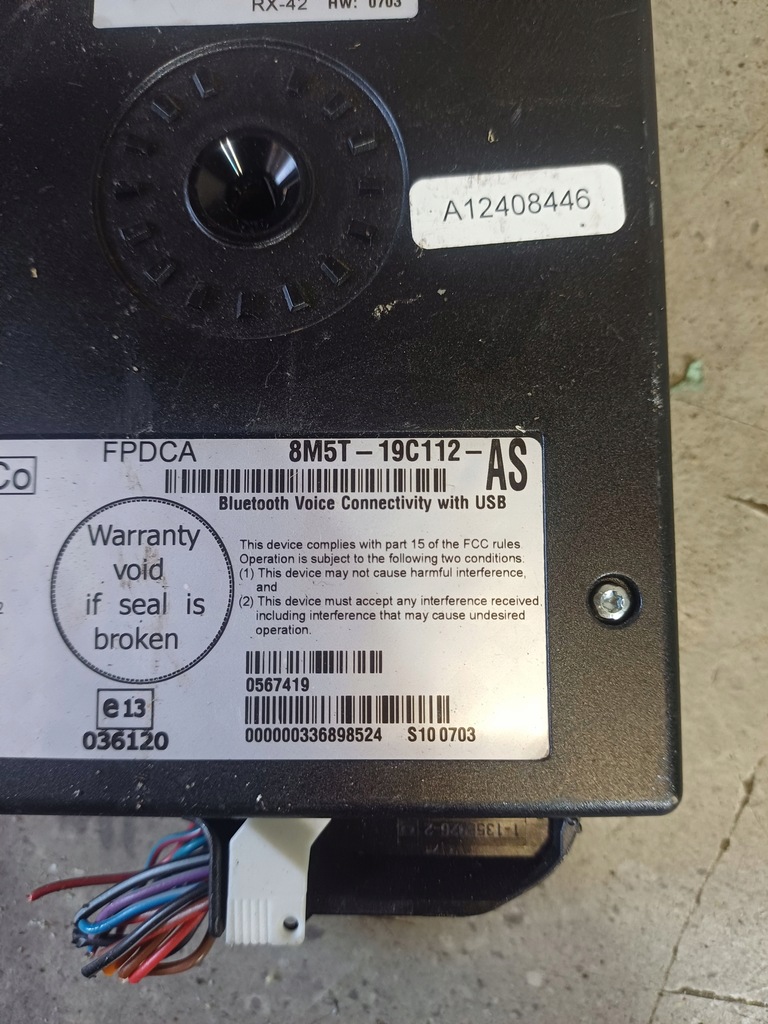 MODUL BLUETOOTH FORD FOCUS MK3 C MAX MK2 KUGA MK1 NR. 8N5T-19C112-AS Product image