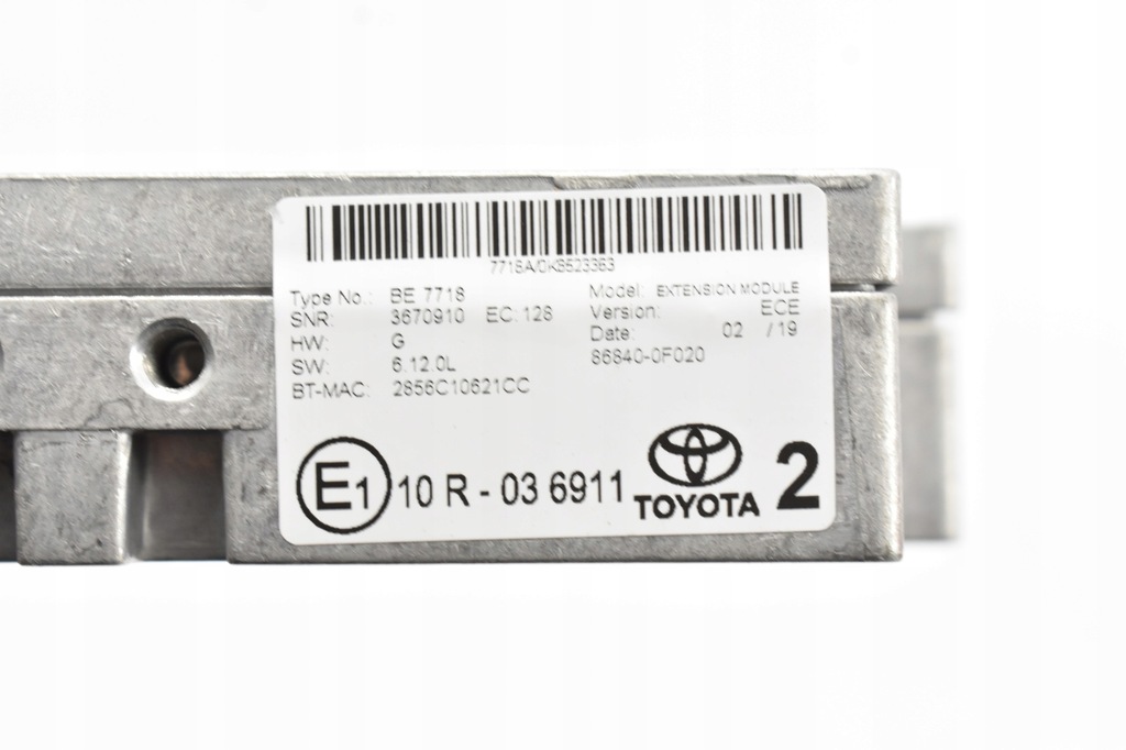 MODUL DE NAVIGARE GPS 86840-0F020 TOYOTA YARIS III AURIS II RAV4 IV CH-R Product image