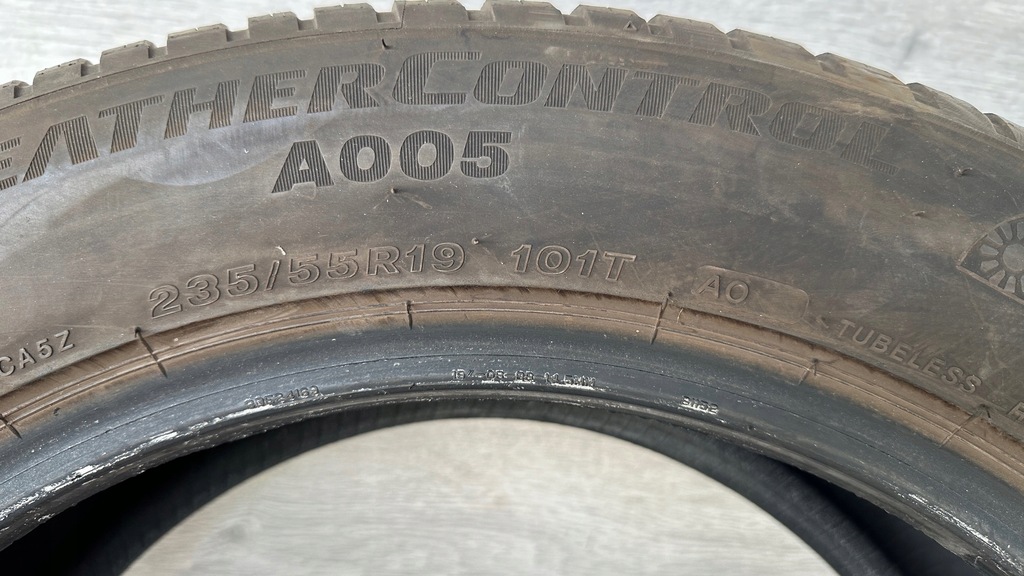 1X BRIDGESTONE WeatherControl A005 235/55R19 8,7 mm Product image
