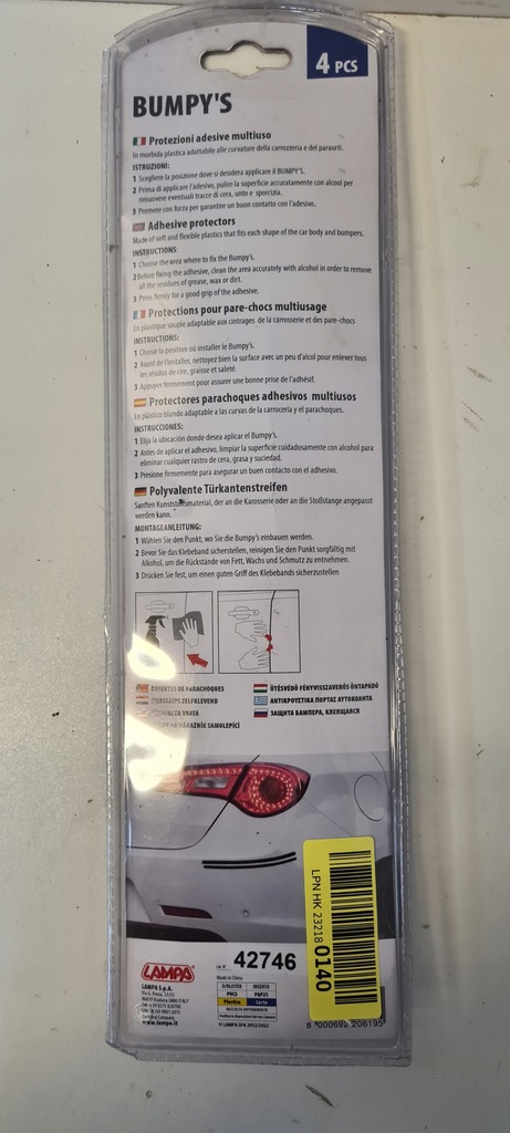 BUMPYS protectoare usi/bara auto 255X15mm autoadezive 4buc Product image