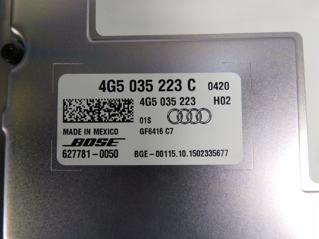 Audi A7 Sistemul de sunet de ridicare 4G gol Product image
