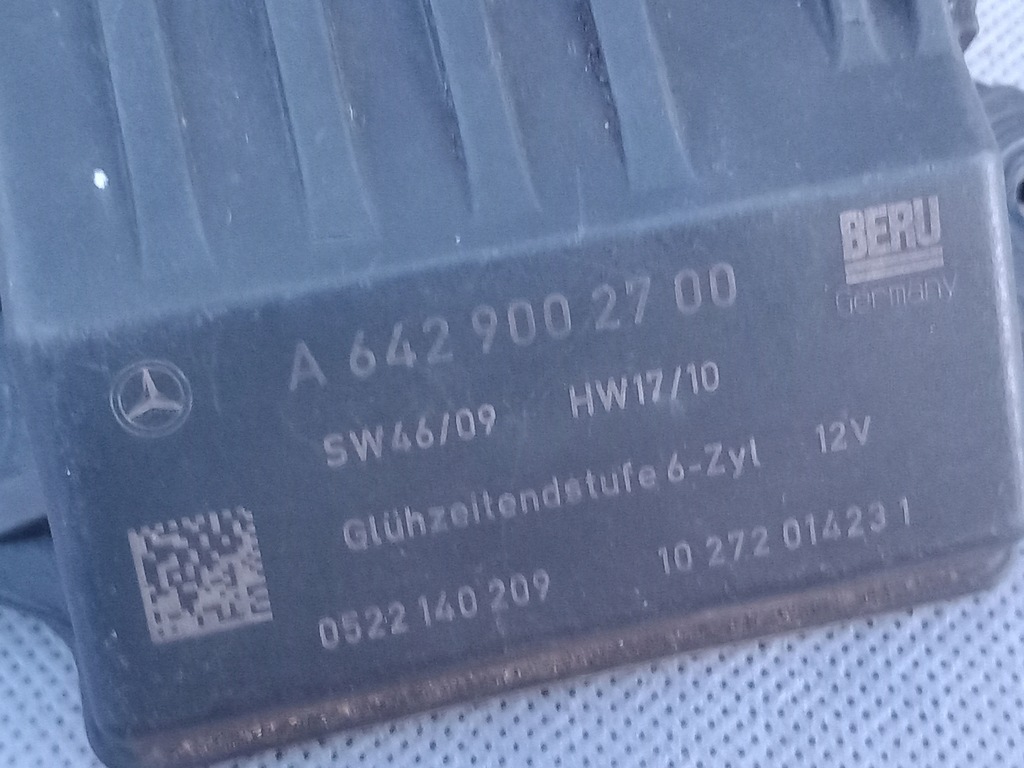 RELEU BERU A6429002700 MERCEDES W221 W219 3.0 CDI Product image