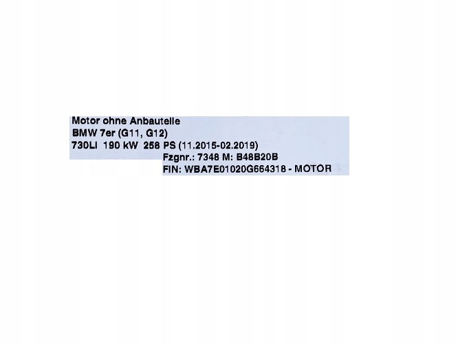 BMW Suport motor G11 G12 730Li 2.0L 6861564 Product image