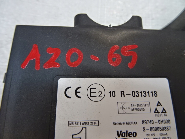 PEUGEOT 108 CITROEN C1 II TOYOTA AYGO II MODUL DE IMOBILIZARE CONTROLLER Product image
