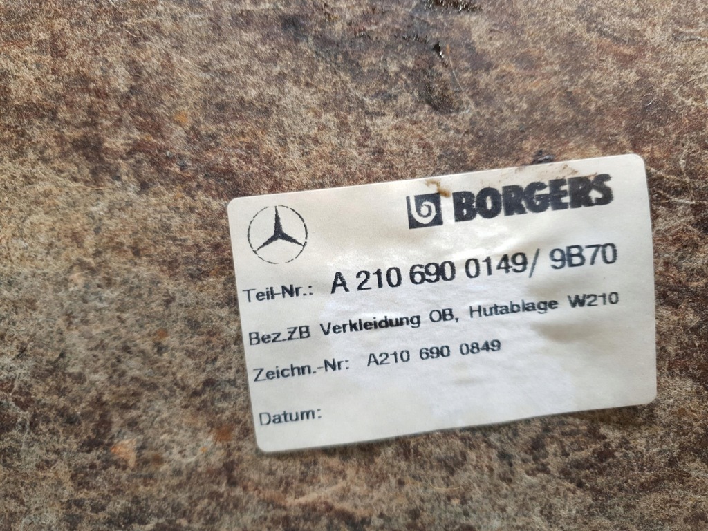 RAFT BAGAJ SPATE MERCEDES-BENZ E W210 SEDAN Product image