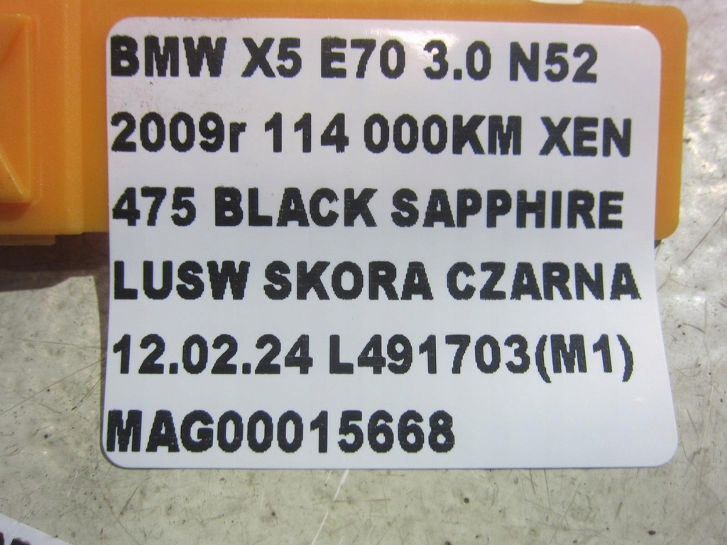 BMW X5 E70 3.0 N52B30 272km Si POWER PUMP 6796443 32416796443 Product image