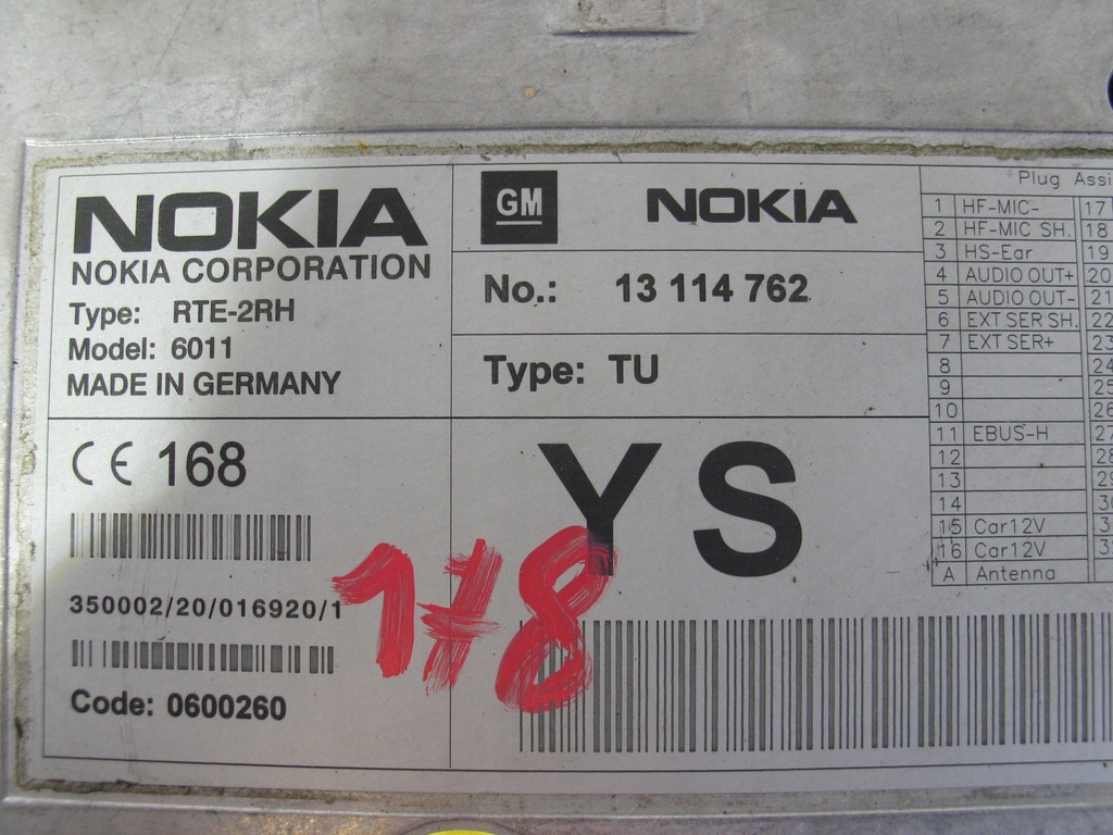 CITITOR DE CARD SIM TELEFON VECTRA C 13114762 Product image