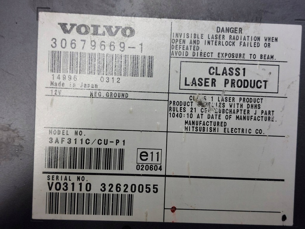 DRIVE NAVIGATION CITITOR TELECOMANDA VOLVO S40 II V50 I 30679669 30657371 Product image