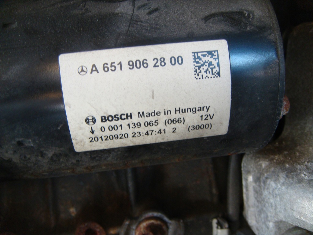 DEMAROR MERCEDES A6519062800 BOSCH W204 W212 ORIGINAL 2008-2014 Product image