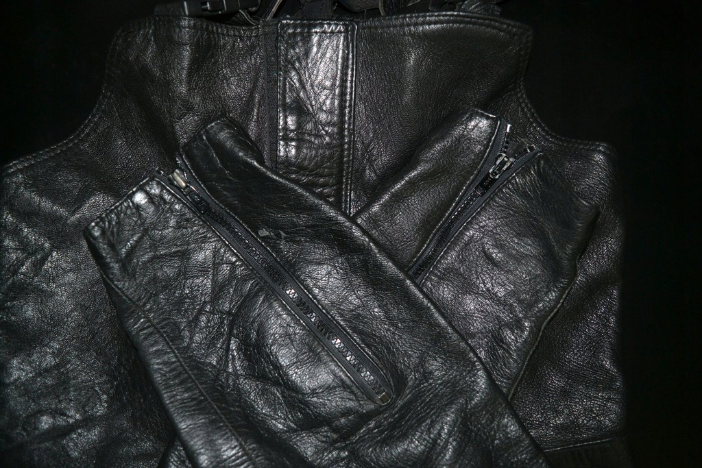 PANTALONI PIELE BĂRBAȚI DE MOTOCICLETĂ PIELE CHOPPER S M Product image