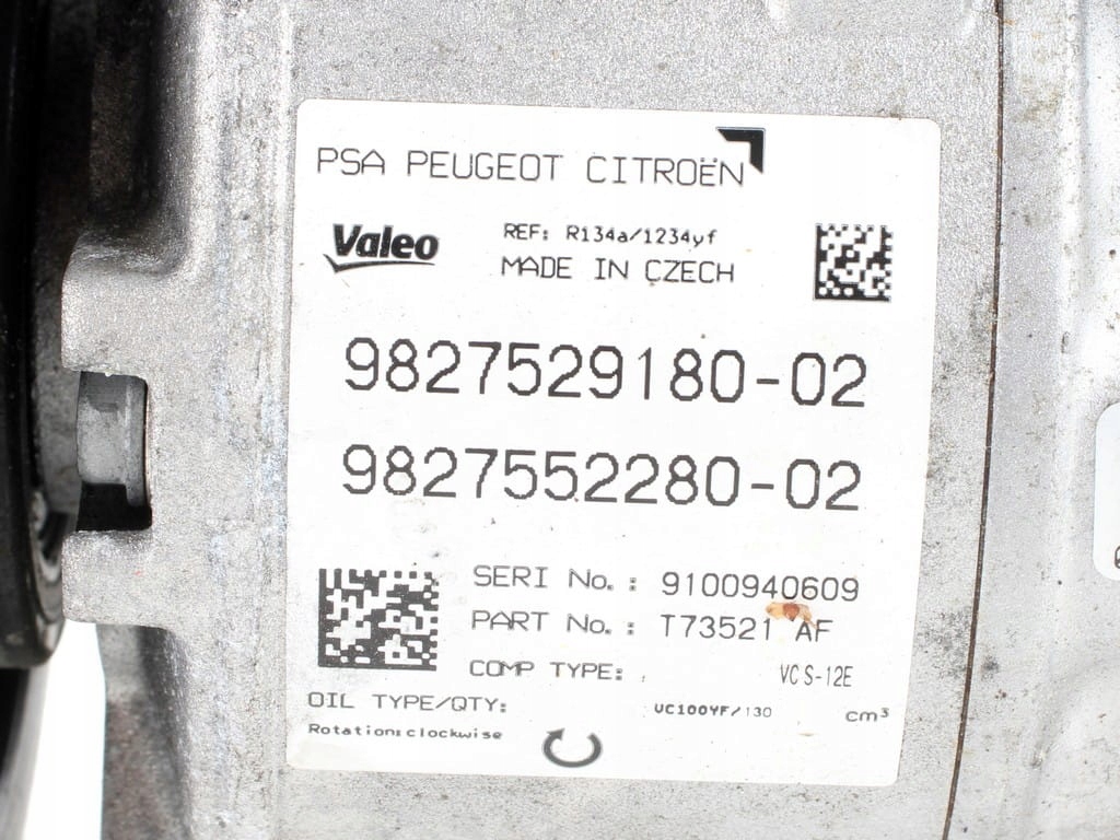 COMPRESOR AER CONDIȚIONAT 3008 308 5008 II PARTNER RIFTER IV COMBO GRANDLAND X Product image