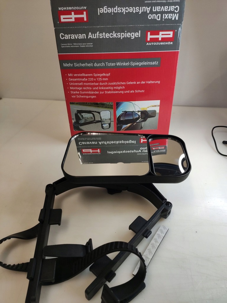 HP-Autozubehör 10272 oglindă universală neagră pentru rulotă Product image