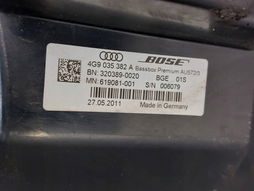 Speakers Set Bose Audi A7 4G 4G0035223B 4G8035298A 4G9035382A Product image