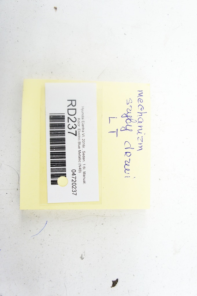 RD237 Hyundai Elantra VI Mecanism geam stânga spate 83470-F2000 Product image