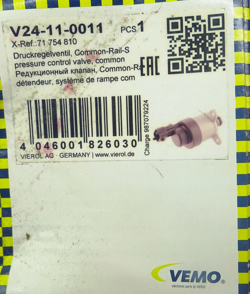 Iveco zilnic 2.3 Fiat Ducato III 2,3 D 71754810 Valva de presiune a combustibilului Product image