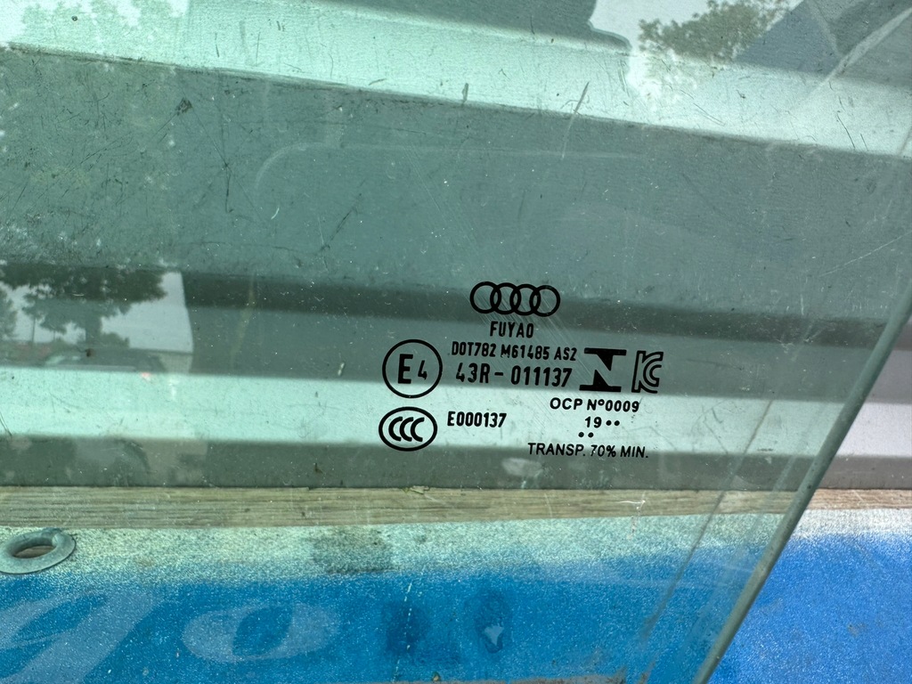 AUDI A6 C8 GEAM UȘĂ FAȚĂ STÂNGA 4K0845201 2019R Product image