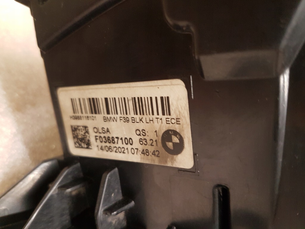 LAMPĂ SPATE STÂNGA BMW X2 F39 LED 9881161 Product image