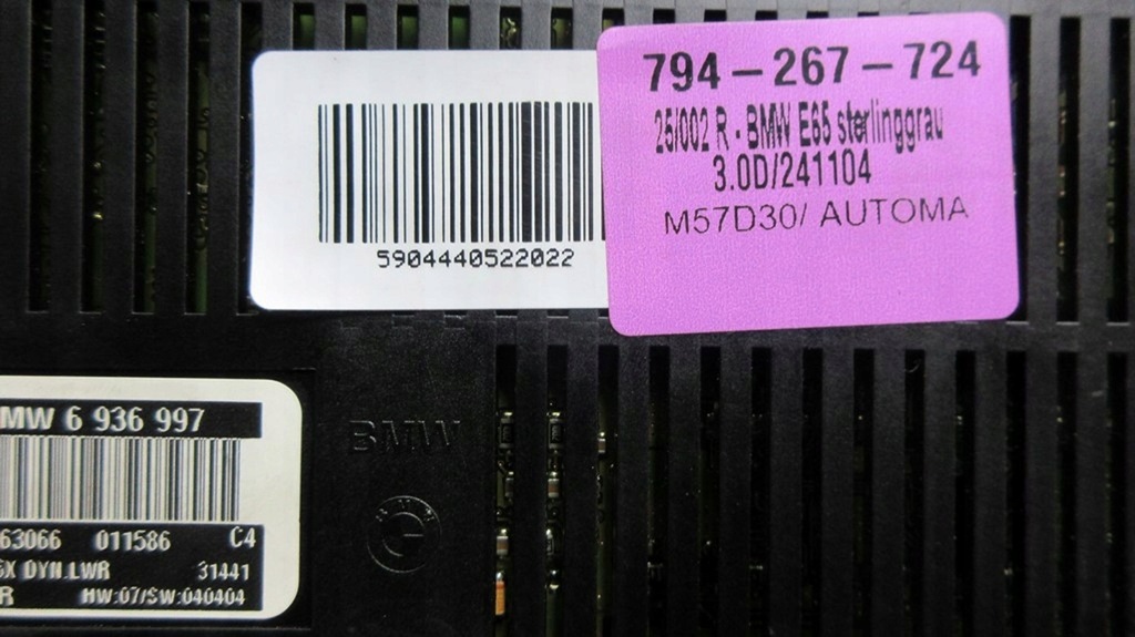 BMW E65 6936997 modul lumini, controler Product image