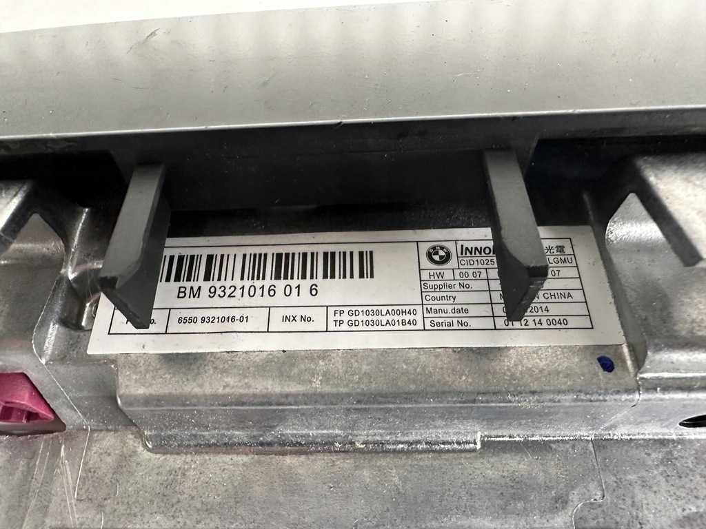 RADIO NAVI LARGE BMW 5 F11 LIFT M-PACK 9321016016 Product image