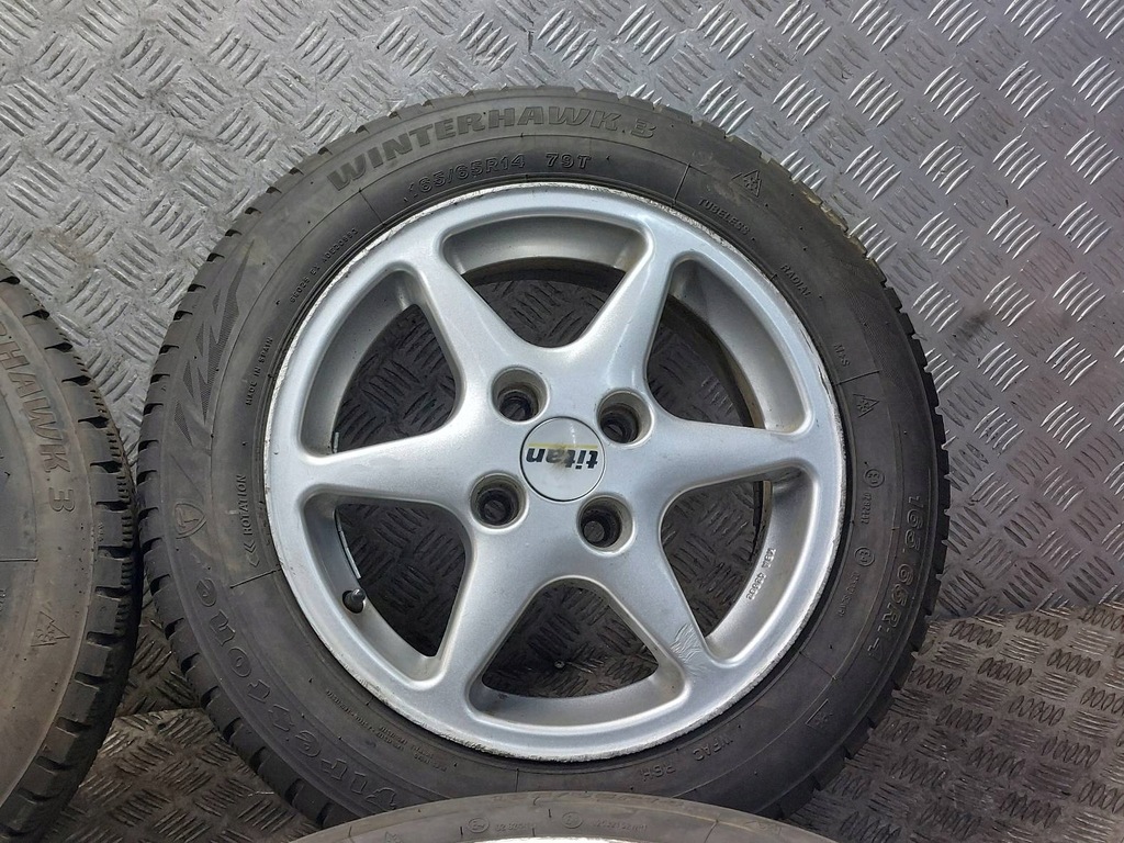 ROȚI IARNA 4X100 6Jx14 ET37 165/65R14 HYUNDAI MAZDA KIA HONDA TOYOTA Product image