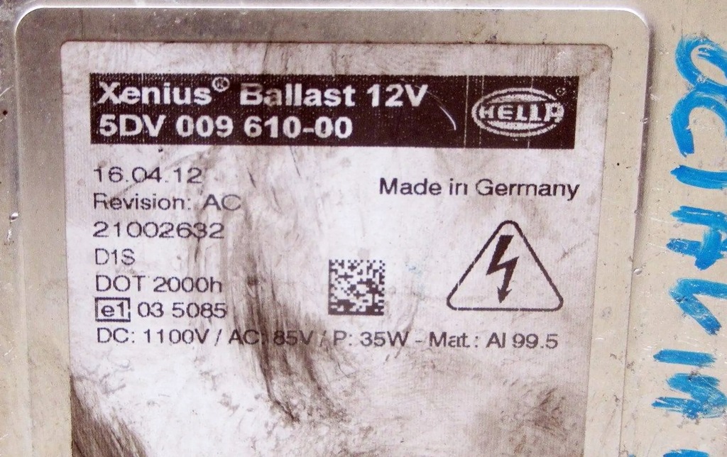 CONVERTOR LAMPĂ SKODA OCTAVIA II 5DV00961000 Product image