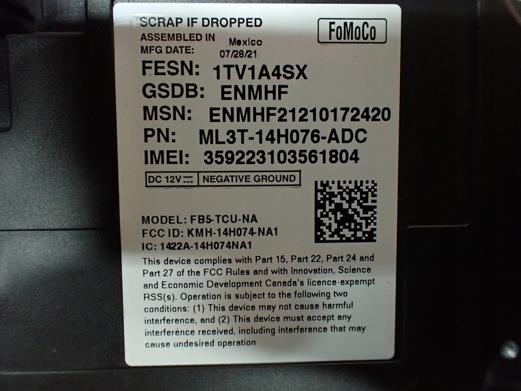 Modul de comunicare telematică Ford F150 Lariat 2022 Product image