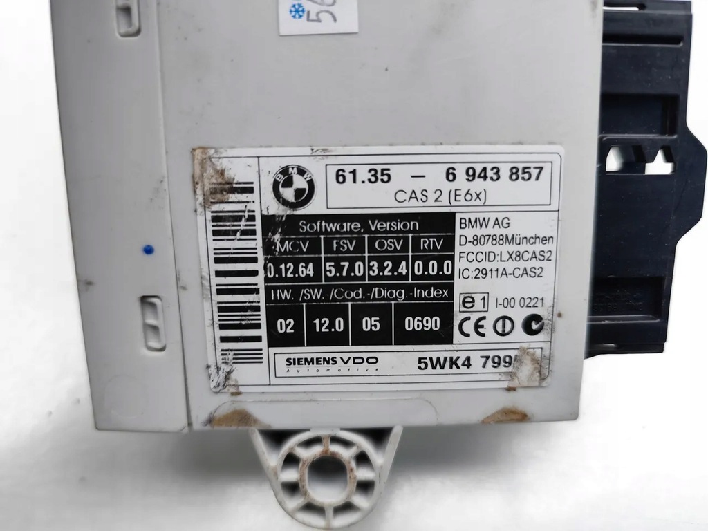 Modulul BMW 6 Seria / CAS 645CI MISSINE 245KW (333 CP) 6943857 Product image