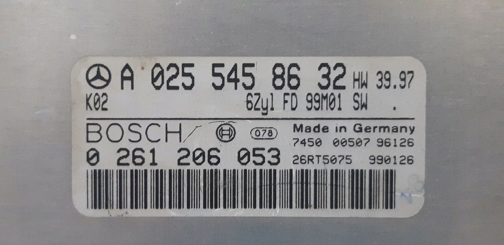 W210 2.4 V6 ASR CONTROLLER MOTOR A0255458632 Product image