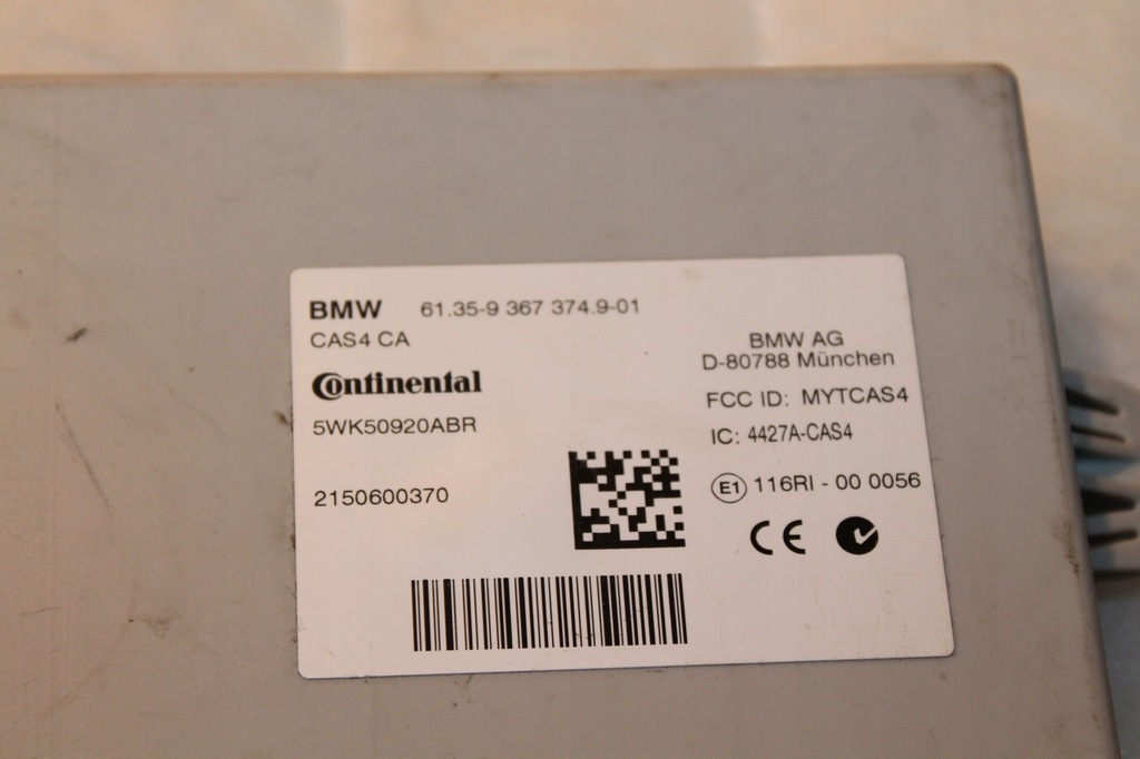 MODUL CONTROLLER F25 X BMW F07 CAS4 LCI F10 F11 F15 Product image