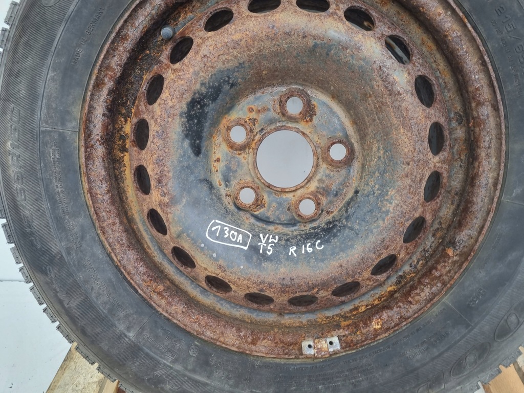 VW Transporter T5 T6 ANVELĂ DE rezerve 215/65 R16C 7H0601027D Product image